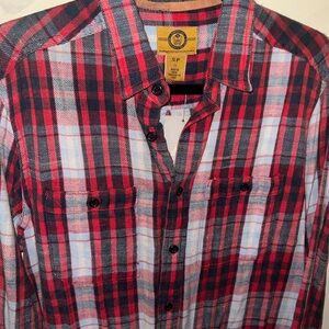 Urban outfitters stapleford washed flannel red size small nwt